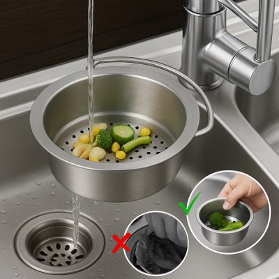 Szűrőkosár, amely könnyen szűr és tárol | EVOSINK