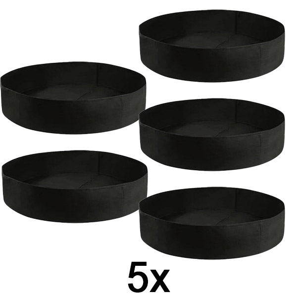 5x Textil emelt kerti ágyás – 90 x 30 cm, légáteresztő filc | PLANTIE