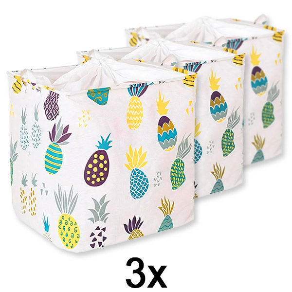 3x Összecsukható nagy tárolódoboz | CLOTHBOX