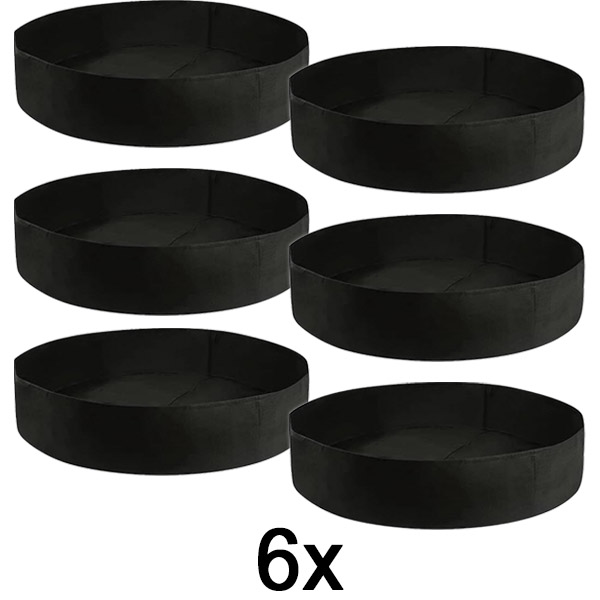 6x Textil emelt kerti ágyás – 90 x 30 cm, légáteresztő filc | PLANTIE